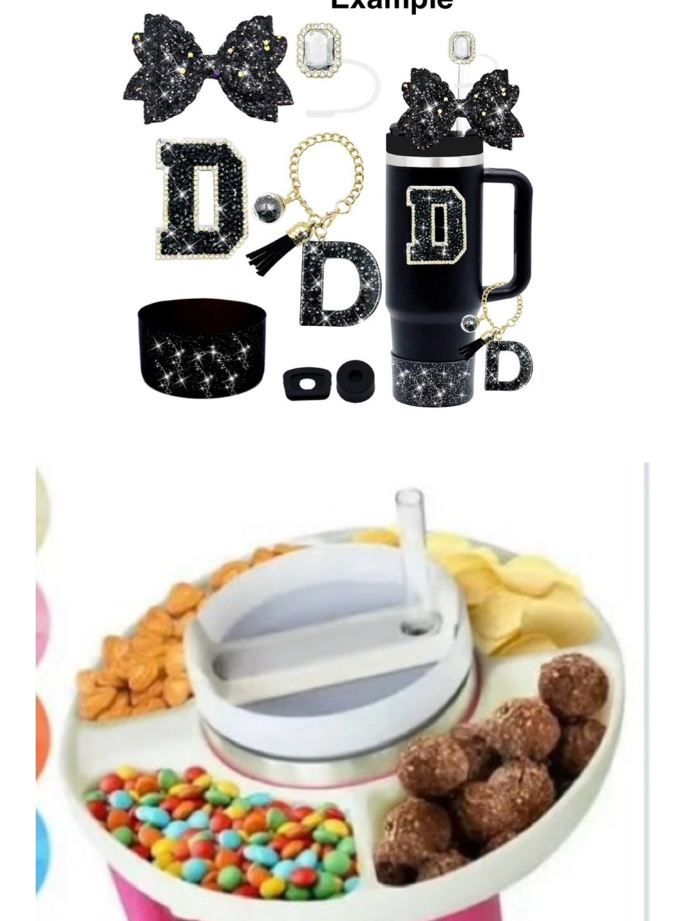 Stanley Snack Tray and Letter D Accessory Kit for Your Stanley